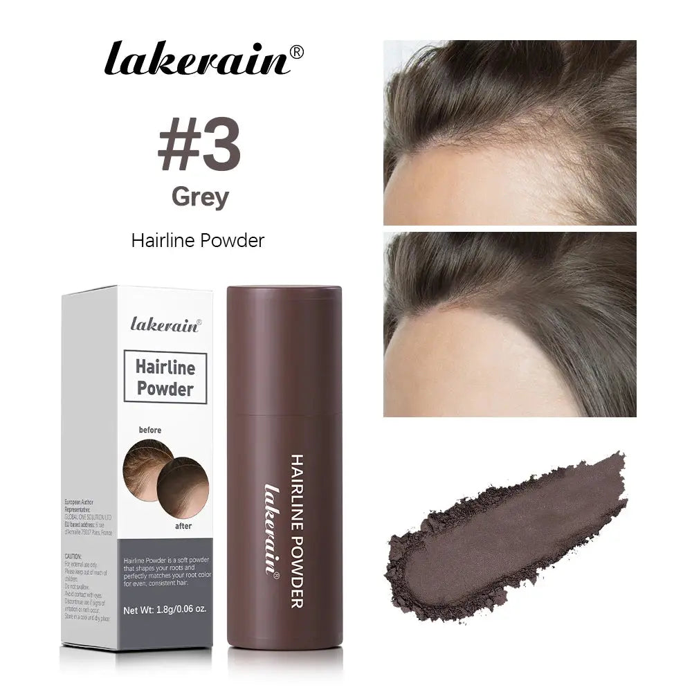 Hairline Powder Long Lasting Shadow Filling Forehead Hair Gaps Waterproof Sweat-proof Fine Powder Natural Color Hairline Makeup HALALZEN