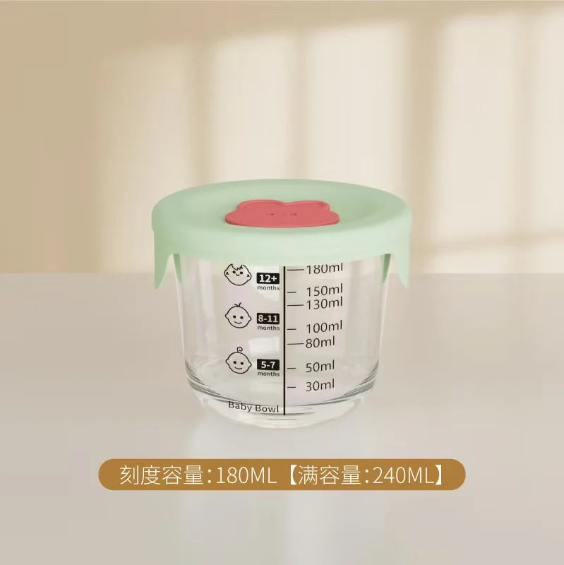 Mini Glass Bowl with Silicone Lid