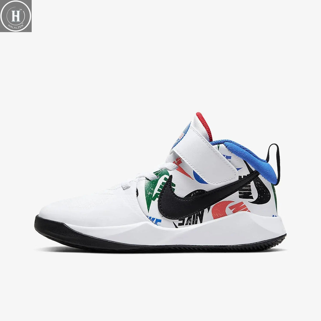 Nike genuine Team Hustle D 9 children's sports basketball shoes CW5816-100 HALALZEN