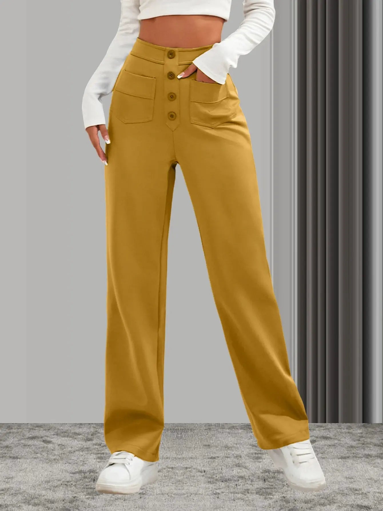 Women Sweatpants 2024 High-Waisted Multi-Pocket Cargo Pants Elegant Full-Length Casual Pants Halalzen UK