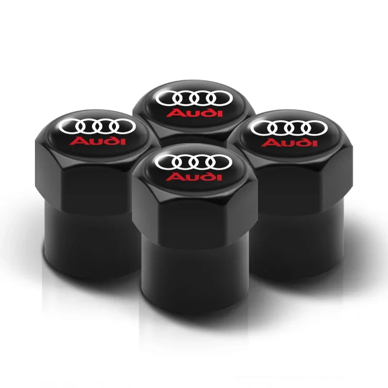 Car Tire Valve caps Emblem metal Cap Case For Audi sline S3 S4 TT Q2 Q3 Q5 Q7 Q8 A3 A4 A5 A6 A7 R8 B5 B6 accessories Car Styling