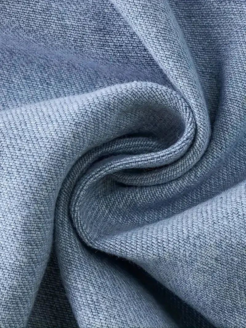 Men's Light Wash Baggy Wide Leg Jeans - Streetwear Loose Fit Denim Pants Halalzen UK