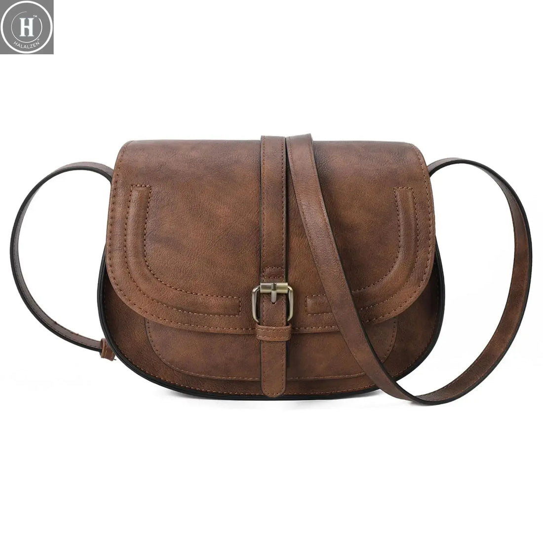 Crossbody Bags for Women Saddle Shoulder Purse and Boho Handbags with Strap Faux Leather CT20154E HALALZEN