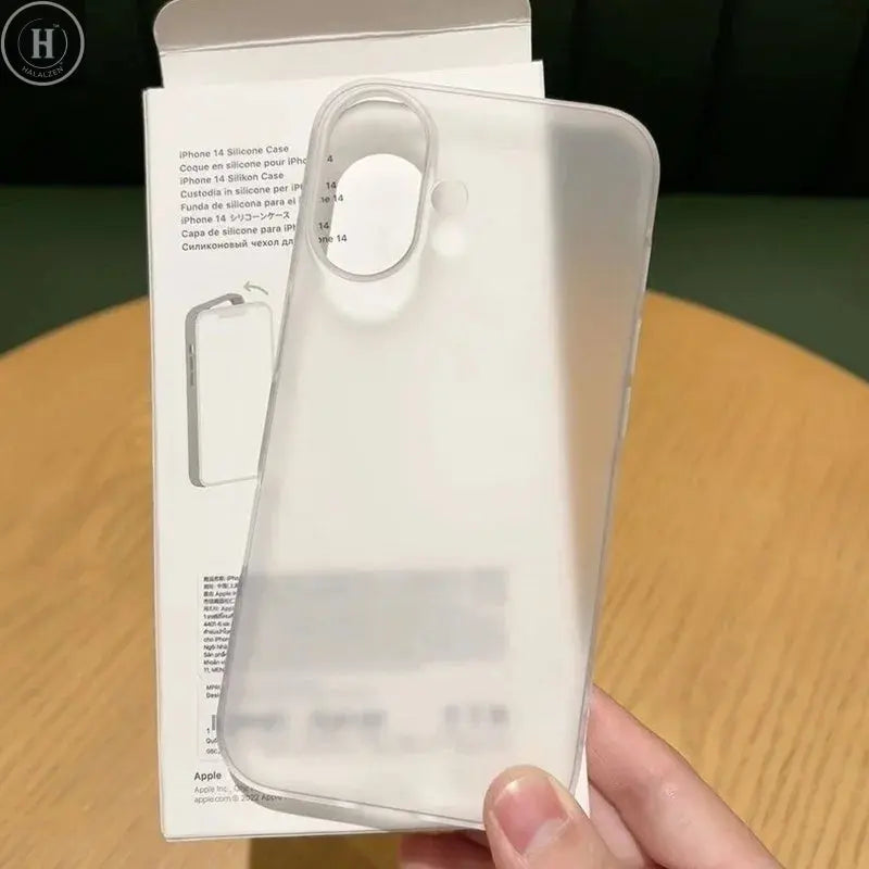 Translucent Matte Hard Plastics PC Phone Case For iPhone 17 16 15 14 13 12 Pro Max Plus Clear Shockproof Full Protective Cover Halalzen UK