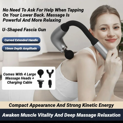 Electric Muscle Massage Gun with 4 Heads