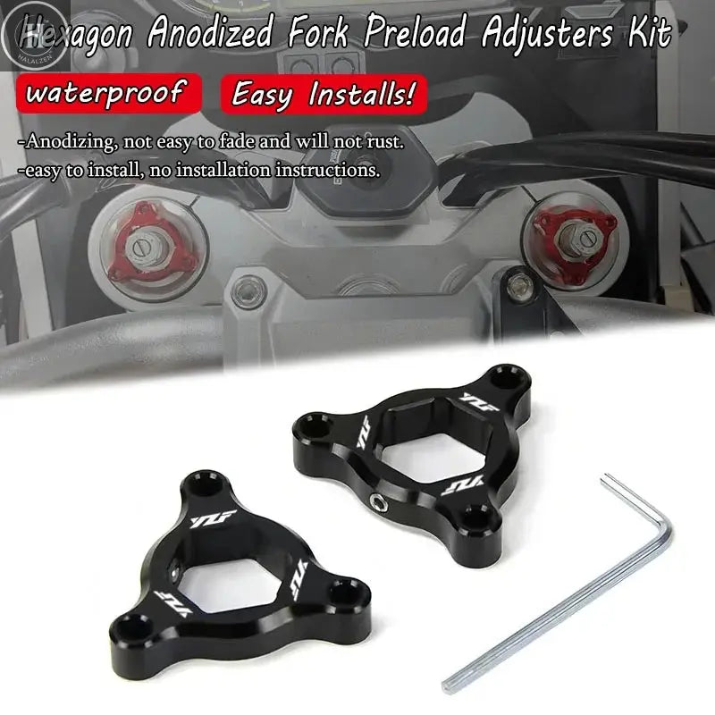 14MM Concours Motorcycle CNC Suspension Fork Preload Adjuster for YAMAHA FZ1 YZF-R6 YZF-R1 YZF R1 R6 YZFR1 YZFR6 MT-09 MT09 HALALZEN