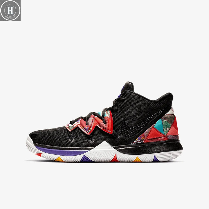 Nike Genuine Kyrie 5 GS Women's Big Kids Mid-Top Basketball Shoes AQ2456-010 HALALZEN