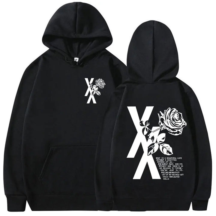 Rapper Mgk Lost Tour Print Hoodie Men Women Casual Autumn/Winter Fashion Sweatshirt Fleece Clothing Oversized Retro Hooded