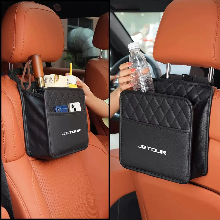 Car Pocket Trunk Bag Organizer Stowing Tidying PU Leather Multi Hanging for Chery Jetour X70 X70SM X90 X95 car Accessories