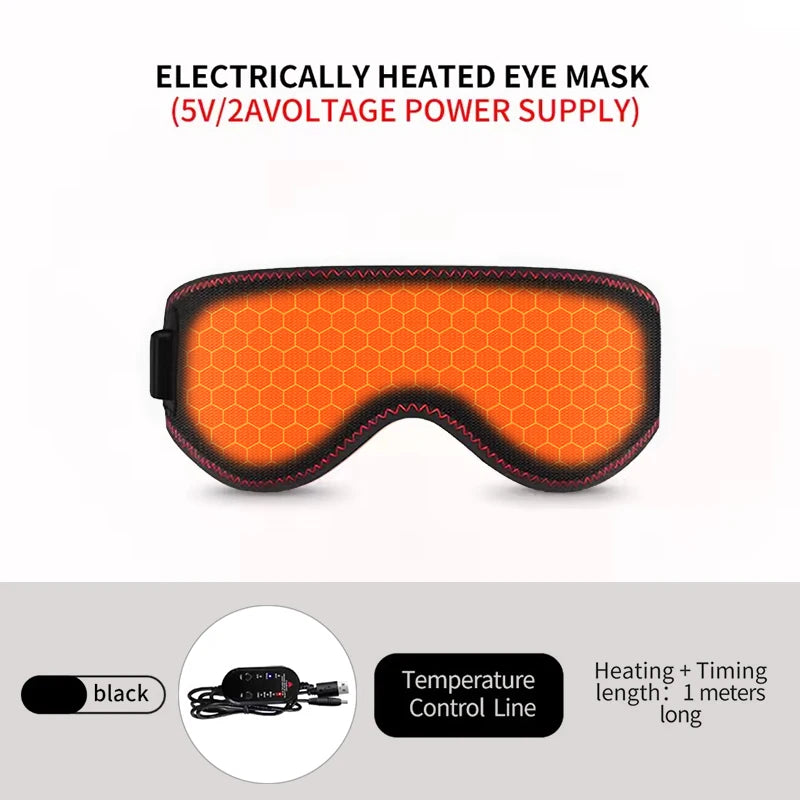 Heated Eye Mask for Dry Eyes with 3 Heat Levels
