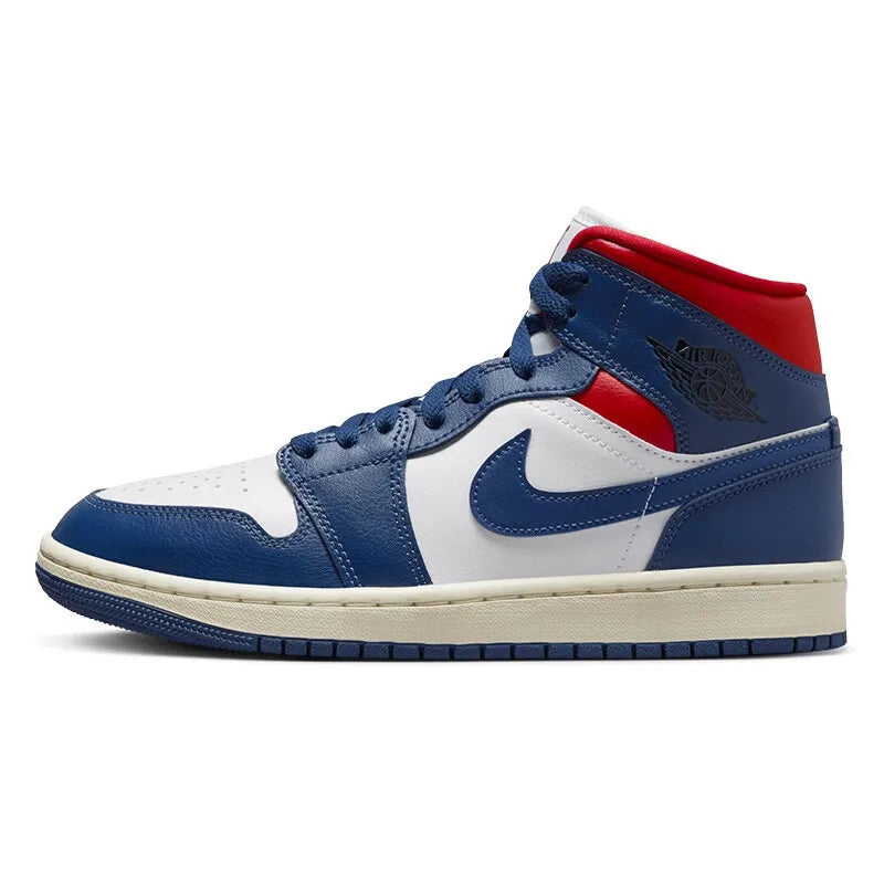 Nike women's shoes 2024 spring new AIR JORDAN 1 MID sports fashion casual AJ1 basketball shoes