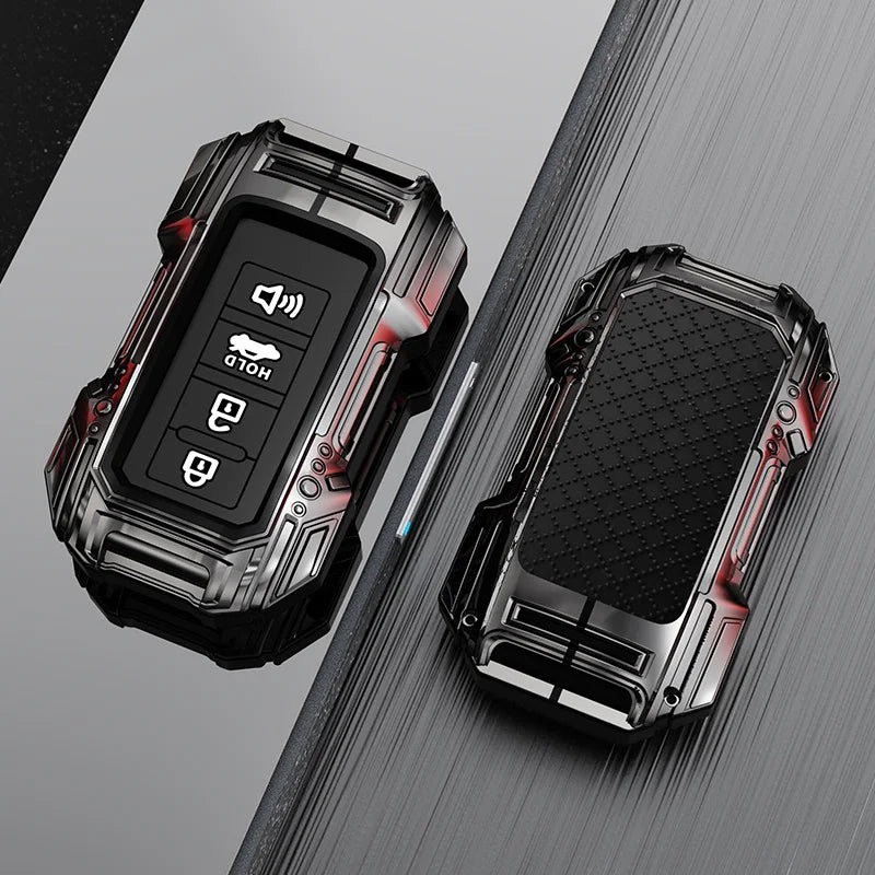 4button Car Remote Key Case Cover Shell for Toyota Corolla Camry RAV4 Highlander Auris CHR Avalon Land Cruiser Protected Fob Bag