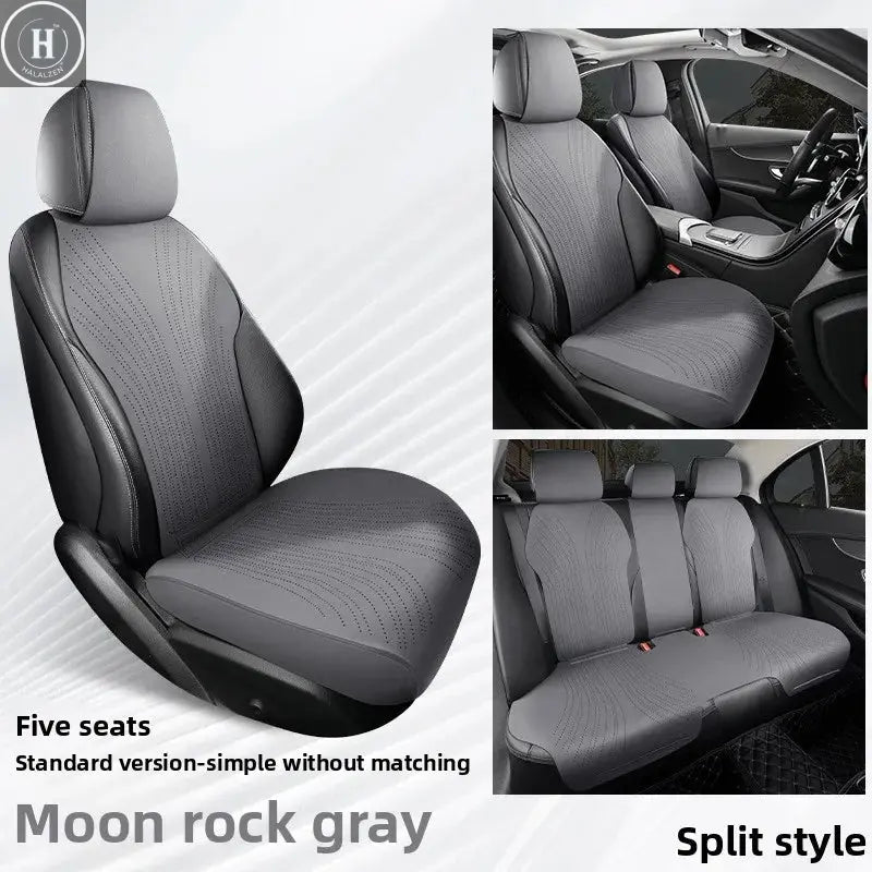 Universal All Seasons Car Seat Cover Breathable Suede Seat Anti-slip Protective Cushions Luxury Car Ultra Thin Suede Seat Cover HALALZEN