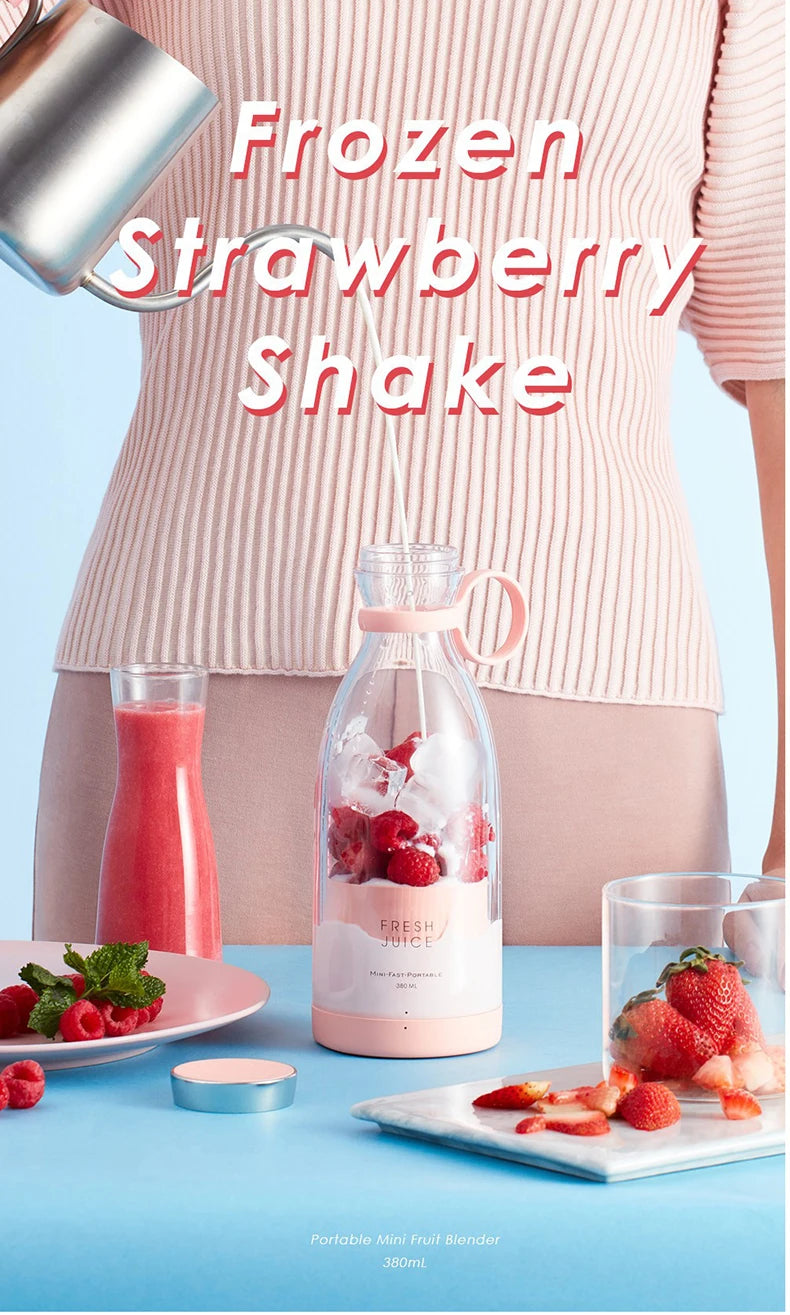 Mini Portable Electric Juicer Blender