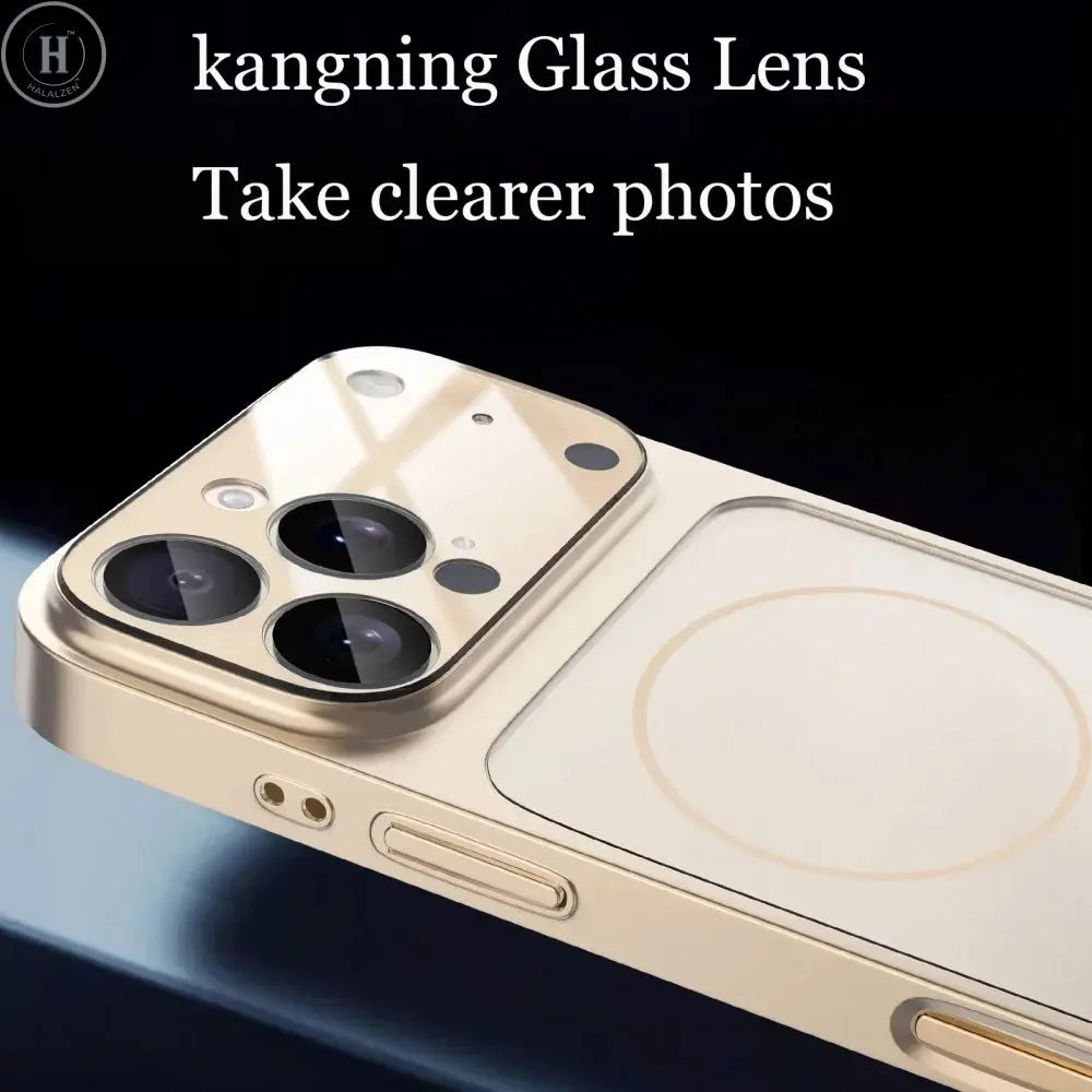 Glass Nano Matte Case For iPhone 17 Pro Max 17Air 17Pro 16 15 14 13 Pro Max Cover Magnetic Wireless Charge Armor Funda Halalzen UK