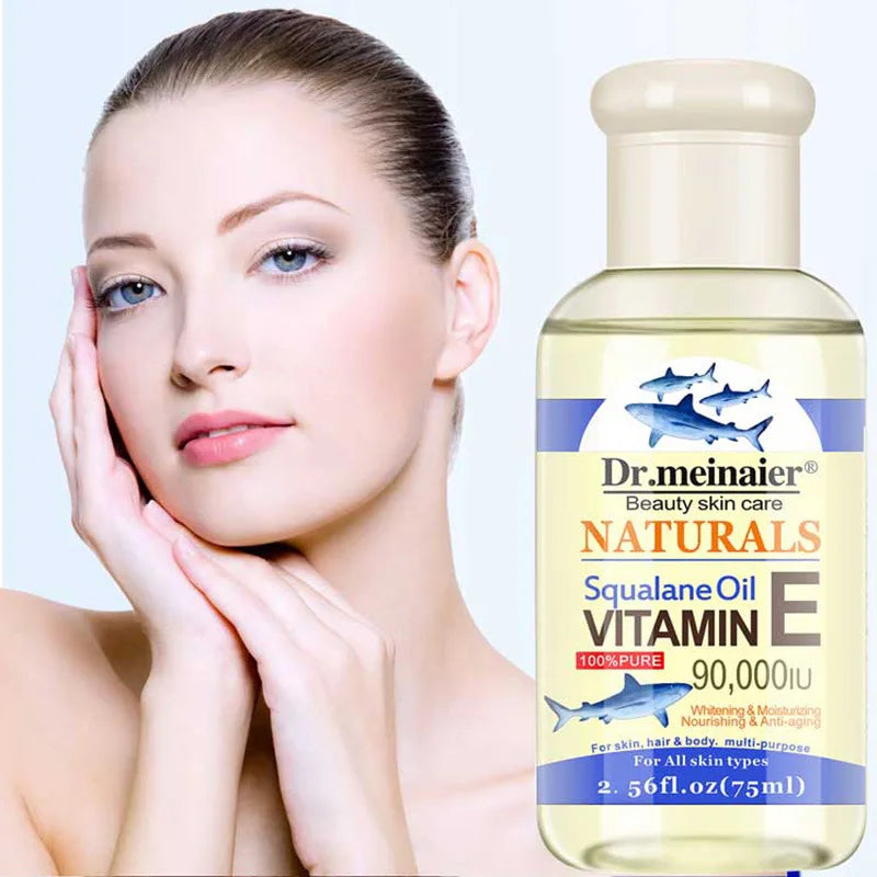 NEW Vitamin E Face Essence Oil Morning & Night Shrink Pores Korean Brightening Skin Care Essence 75ml HALALZEN