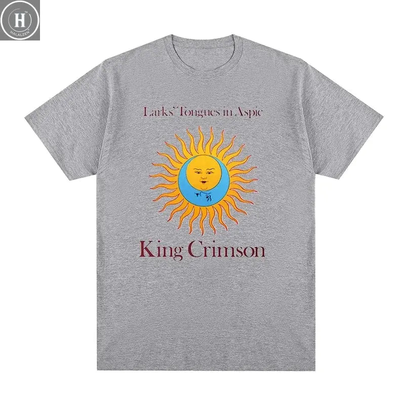 King Crimson Rock Music Printed Graphic Band T-shirt Cotton Men T Shirt New TEE TSHIRT Womens Tops HALALZEN
