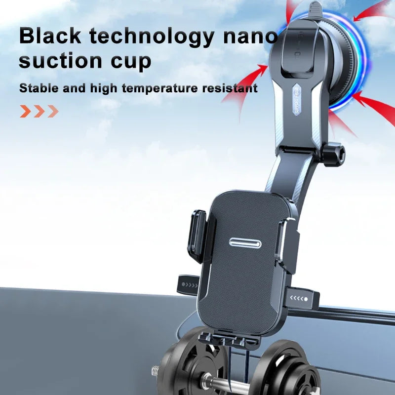 SEAMETAL Sucker Car Phone Holder Mount Stand Suction Cup Smartphone Mobile Cell Support in Car Bracket for Iphone Xiaomi Huawei