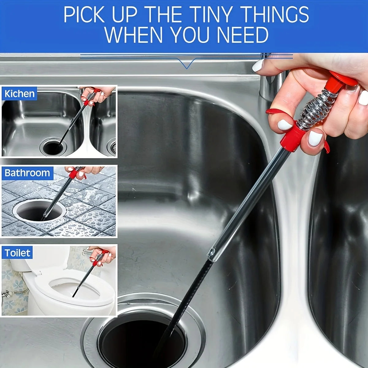 4pcs Telescopic Magnetic Pick Up Tool Set Inspection Mirror Flexible Spring Claw Grabber Magnet Stick Auto Mechanic Repair Tools