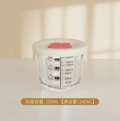 Mini Glass Bowl with Silicone Lid