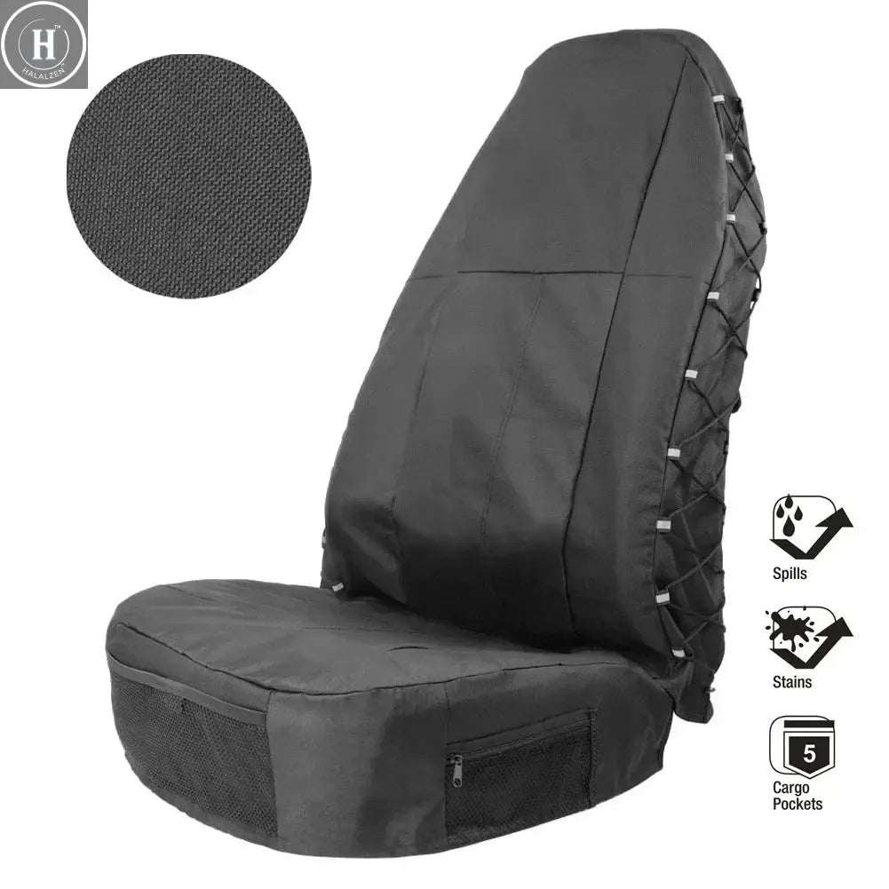 Universal Car Front Seat Covers 1PC Outdoor Parts Personal Adjustable with Seat Back Organizer Car Accessories for TIROL HALALZEN