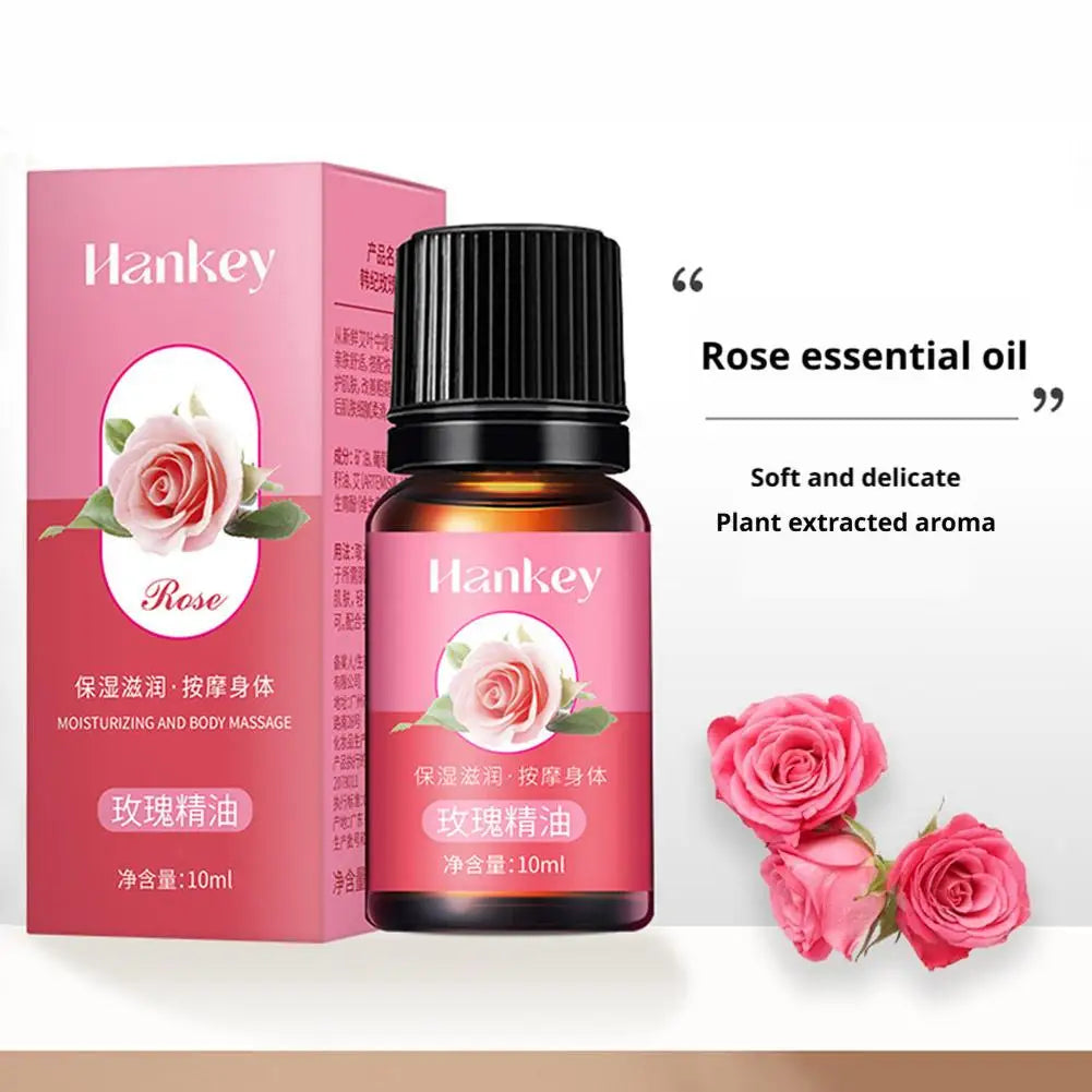 Rose Ginger Mugwort Massage Essential Oil, Scraping And Unblocking Meridian Essential Oil, Body Massage Oil For Body Skin care HALALZEN