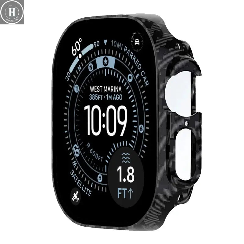 Cover Case For Apple Watch Ultra 2 3 49mm Accessories Hollow Hard PC Bumper Shell Protector iWatch Series Ultra 3 2 1 Protective HALALZEN