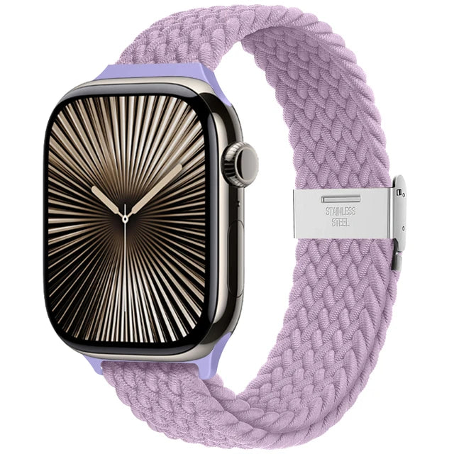 Strap For Apple watch band 46mm 45mm 44mm 49mm 40mm 41mm 42mm Braided loop correa bracelet iWatch series 10 8 9 7 5 se 6 4 Ultra