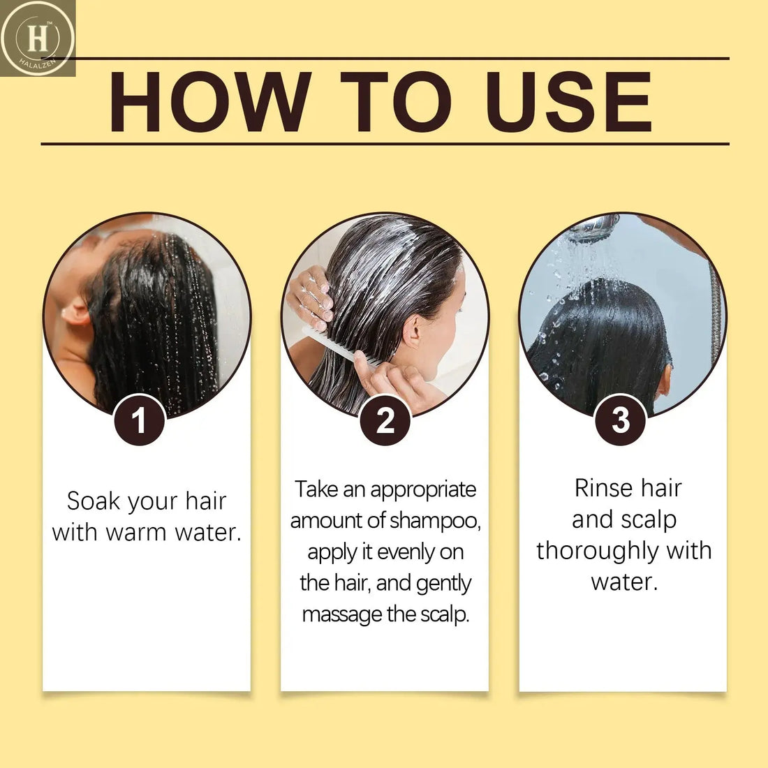 Jasmine Hair Nourishing Shampoo Repair Damaged Improve Thicken Scalp Irritating Treatment Control Dandruff Hair Growth Shampoo HALALZEN