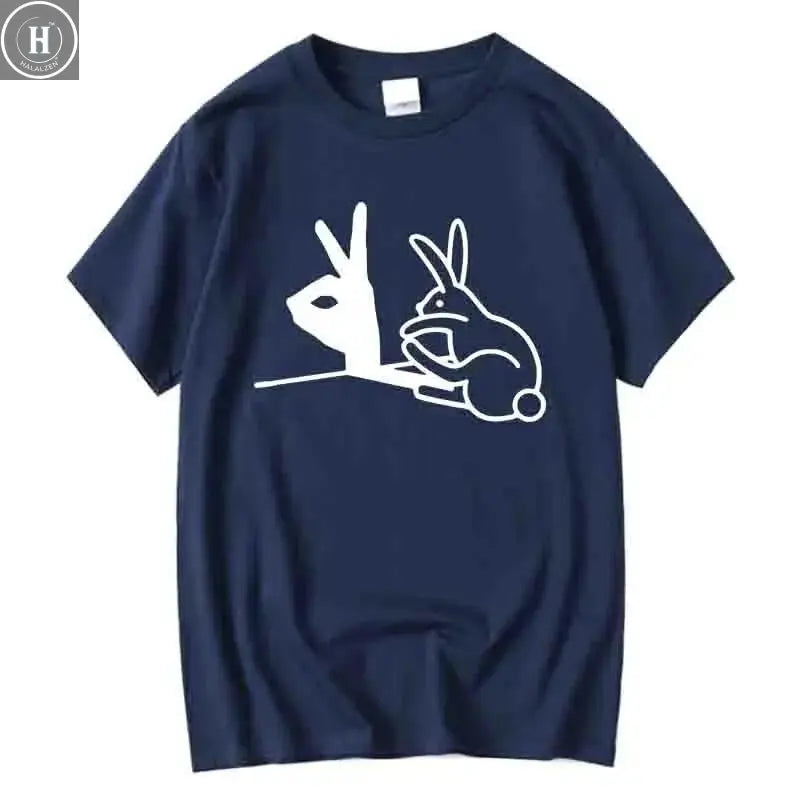 Men Fashion Casual Top Quality 100% Cotton Cool Funny Design Print Tshirt Loose Summer Men T Shirt O-neck Male Tees T-shirt Tops HALALZEN