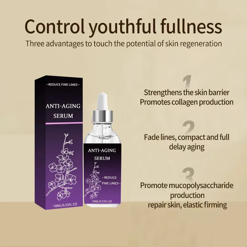 Premium Anti-Wrinkle Hyaluronic Acid Serum - Reduces Fine Lines Deep Hydration Firms Skin Fast Absorption Non-Greasy HALALZEN