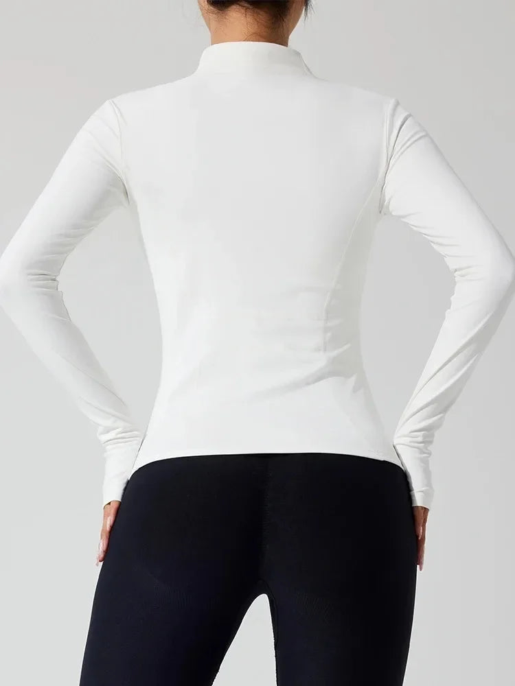 2025 Full Zipper Windproof Winter Outdoor Gym Fitness Coats Women's Jackets