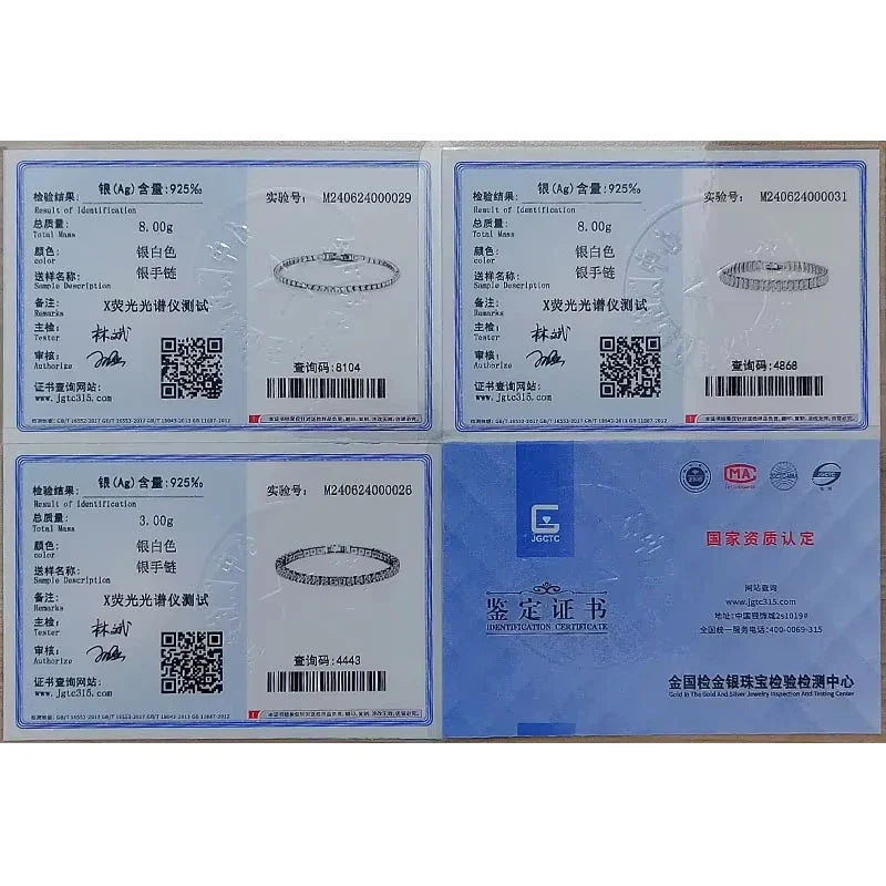 Classic 925 sterling silver sparkling zircon luxury bracelet women's dates birthdays fashion jewelry Valentine's Day gifts