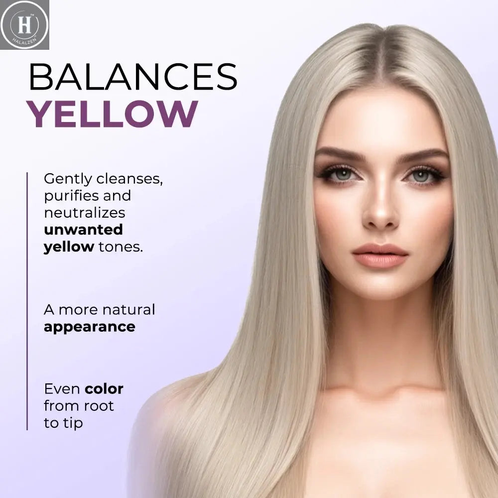 Karseell Purple Hair Mask 16.90 fl.oz 500ml Professional Neutralizes Brass Yellow Tones For Blonde Silver Gray Highlighted Hair HALALZEN