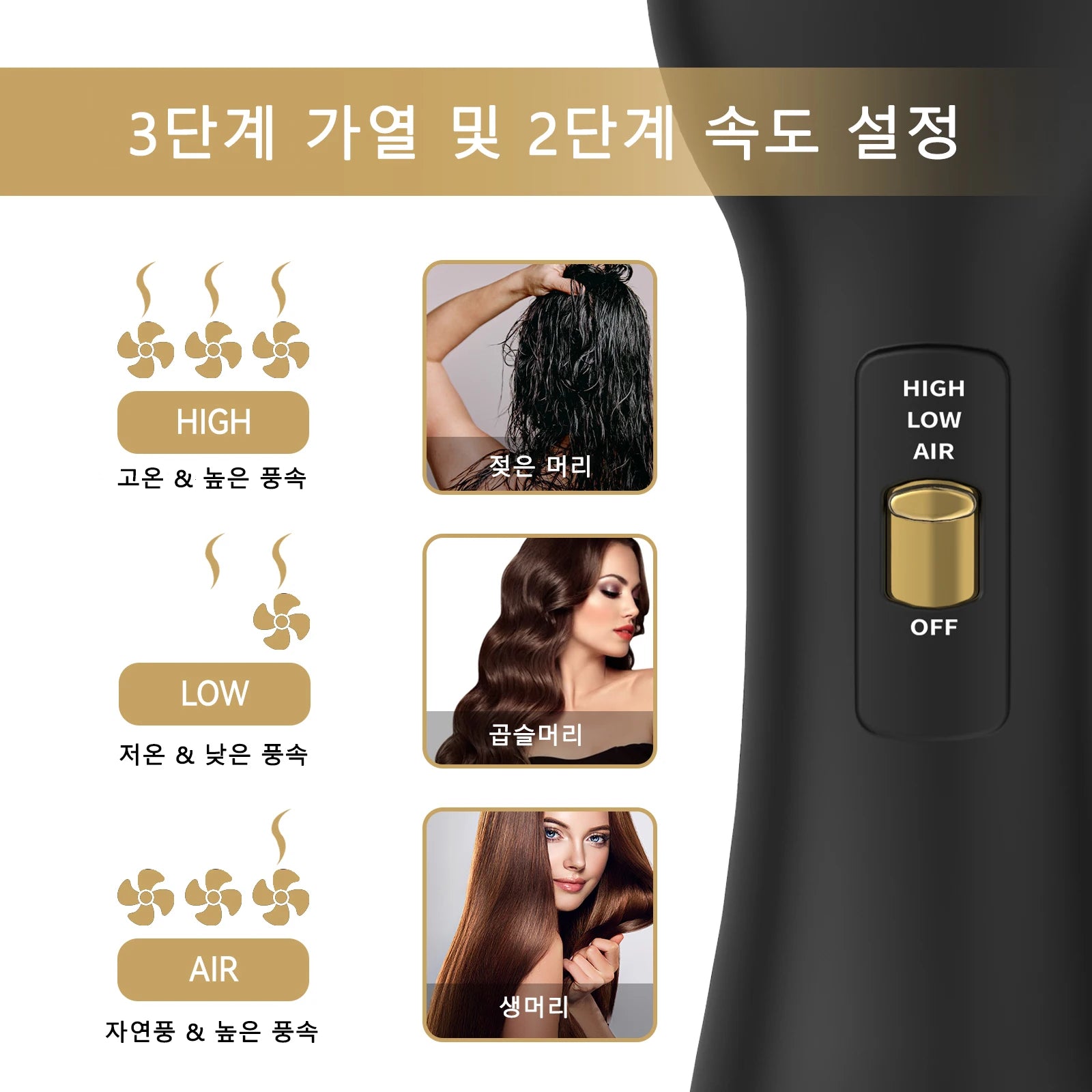 Multifunctional Hot Air Brush