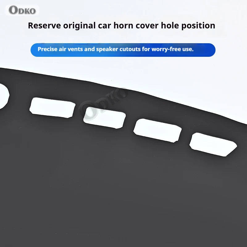 For MG ONE Leather Car Dashboard Sun Shade Mat Instrument Desk Non-slip Cover leather Accessories Interior Mouldings