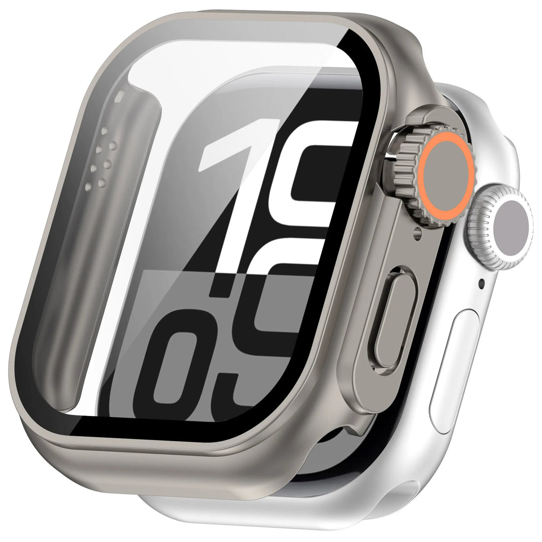 Glass+Case for Apple Watch 46mm 44mm 45mm 41mm 40mm 42mm Screen Protector Cover Change Ultra Bumper iWatch Series 11 10 9 8 7 SE