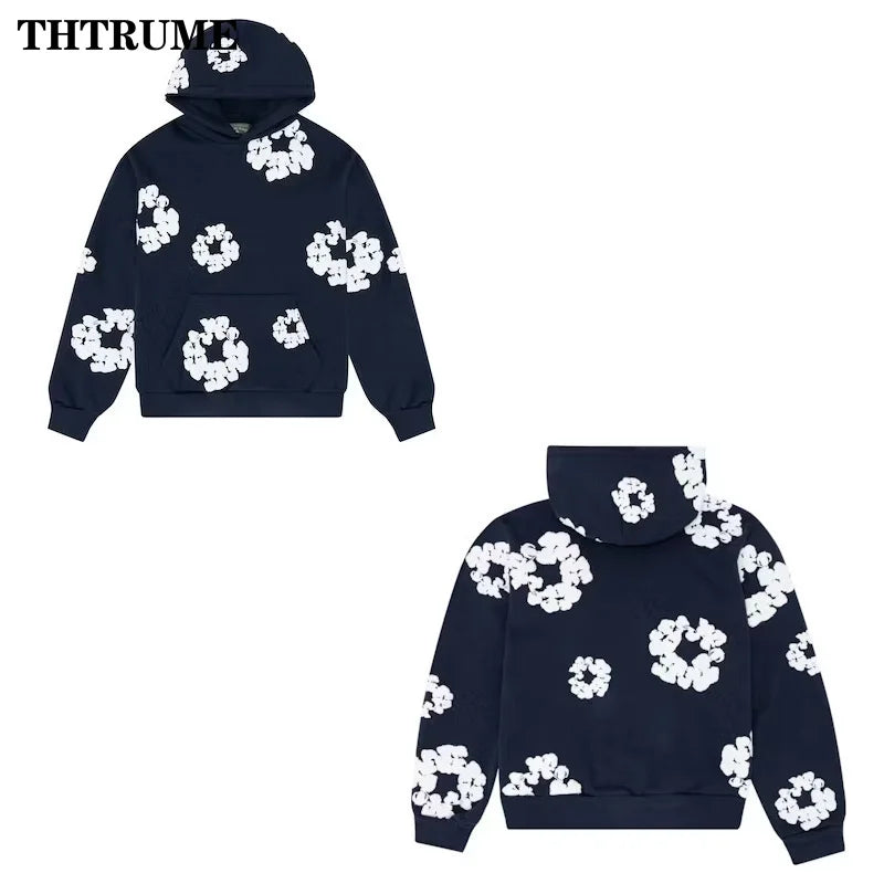 2024 New Chic Hoodies Fashion Women 3D Print Autumn Winter Zipper Hip Hop Vintage Hooded Tops Streetwear Y2K Loose Sweatshirts