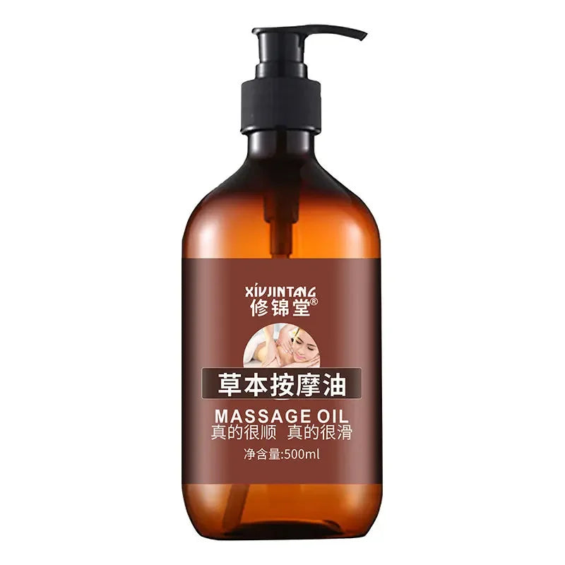 Body Massage Oil 500ml Pure Essential Oils Relieve Stress for Organic Body Massage Relax Beauty Health HALALZEN
