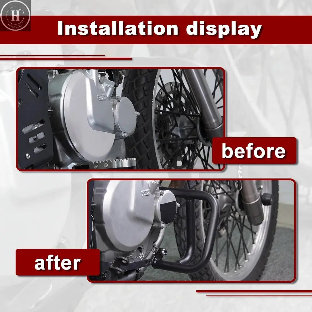 For Suzuki DR 650 DR650 DR650S DR650SE 1996-2025 Motorcycle Steel Bumper Crash Bars Frame Protector Engine Guards Crash Cage HALALZEN