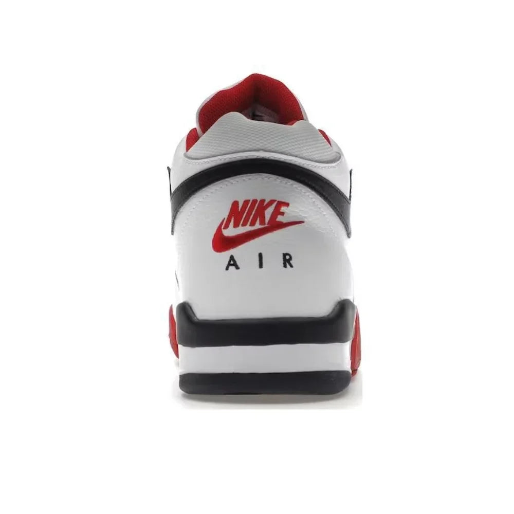 NIKE Original Flight Legacy comfortable and versatile men's mid-top retro basketball shoes red and white