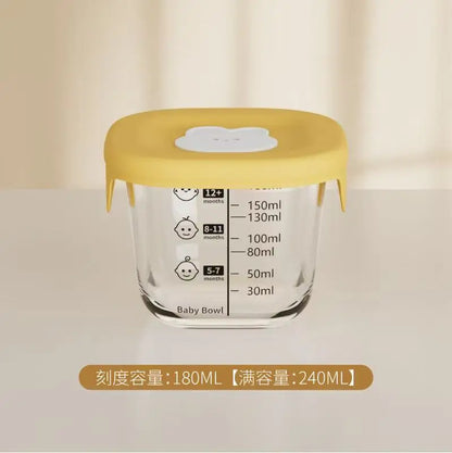 Mini Glass Bowl with Silicone Lid