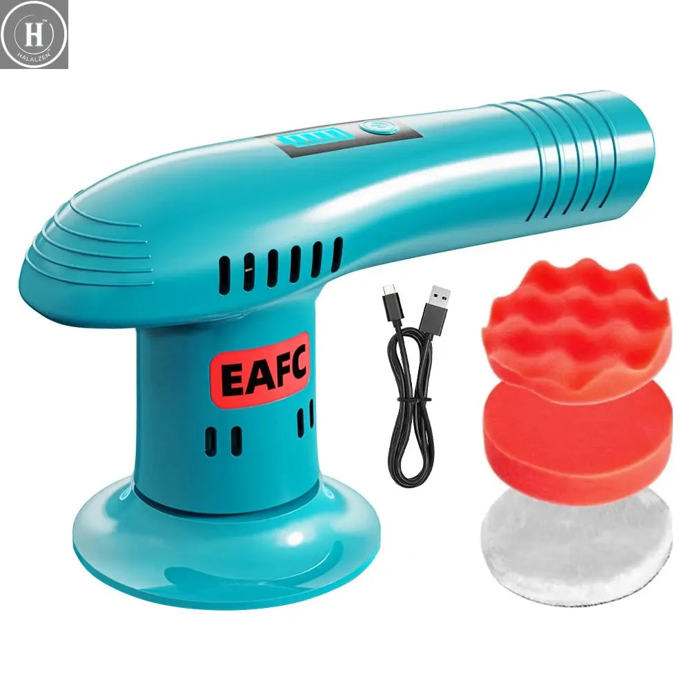Car Polisher 4500mAh Handheld Wireless Polisher Car Polishing Waxing Machine Power Tool for Car Body Cleanig Waxing Repair HALALZEN