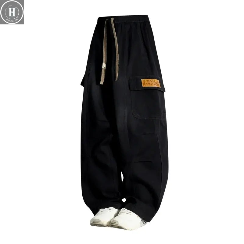 New Winter Velvet Denim Jeans Wide Leg Washing Jean Pants Men Trousers Neutral Loose Casual Outdoor Fashion Pants Big Size 8xl Halalzen UK