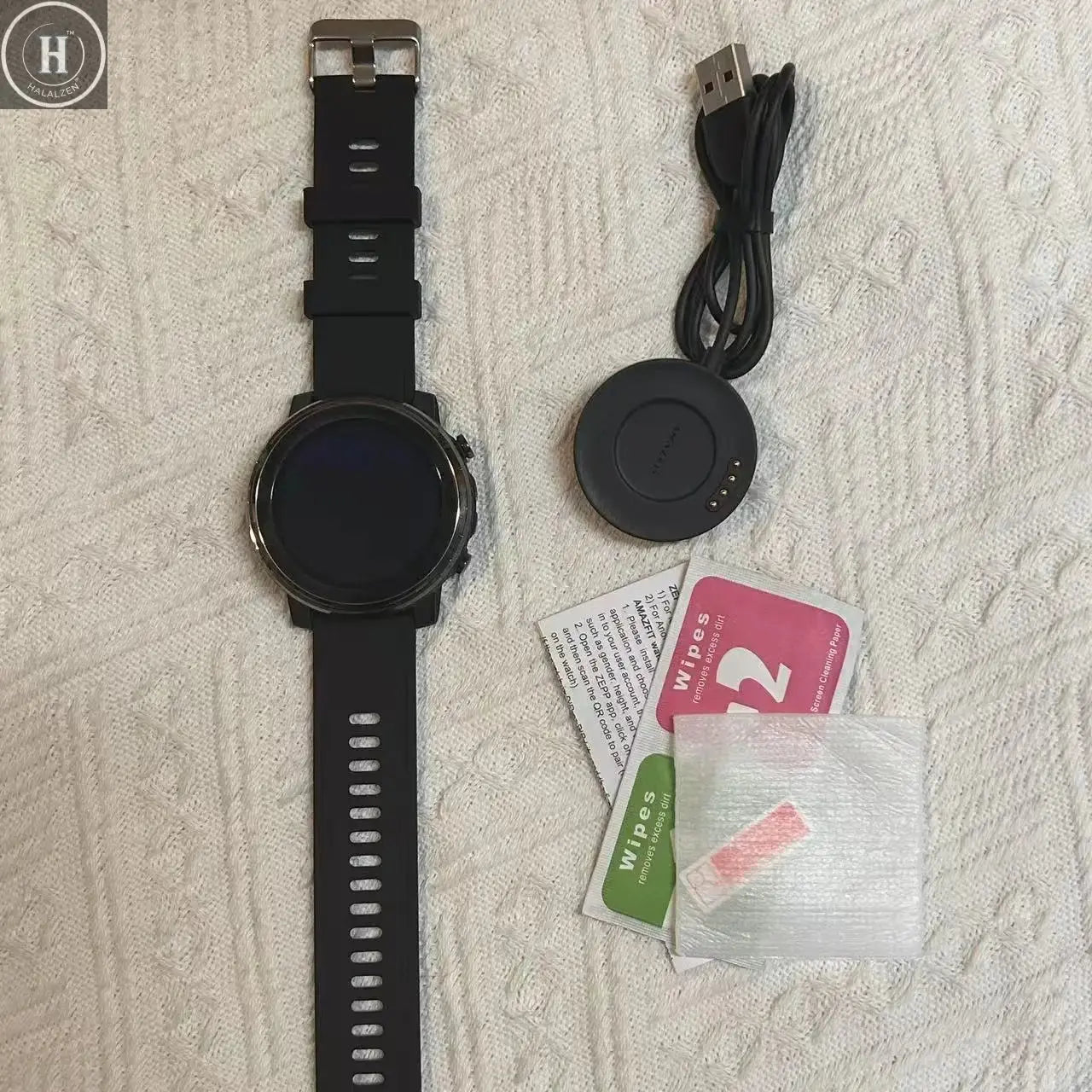 Amazfit Stratos 3 Smartwatch For Men with GPS Bluetooth and 5ATM Waterproof Displays Demonstration Machine with box HALALZEN