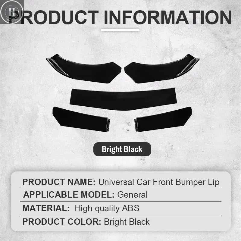 Hot Sell 5pcs Upgraded Front Bumper Shovel with Stepped Design High-Quality ABS Material Car Accsesories Accessory HALALZEN