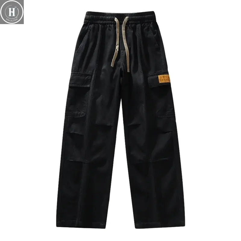 New Winter Velvet Denim Jeans Wide Leg Washing Jean Pants Men Trousers Neutral Loose Casual Outdoor Fashion Pants Big Size 8xl Halalzen UK