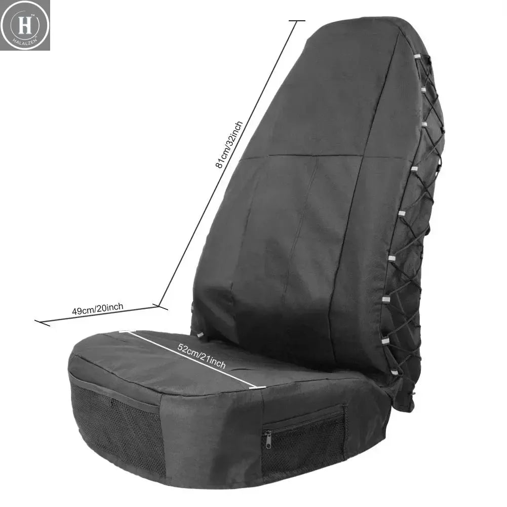 Universal Car Front Seat Covers 1PC Outdoor Parts Personal Adjustable with Seat Back Organizer Car Accessories for TIROL HALALZEN