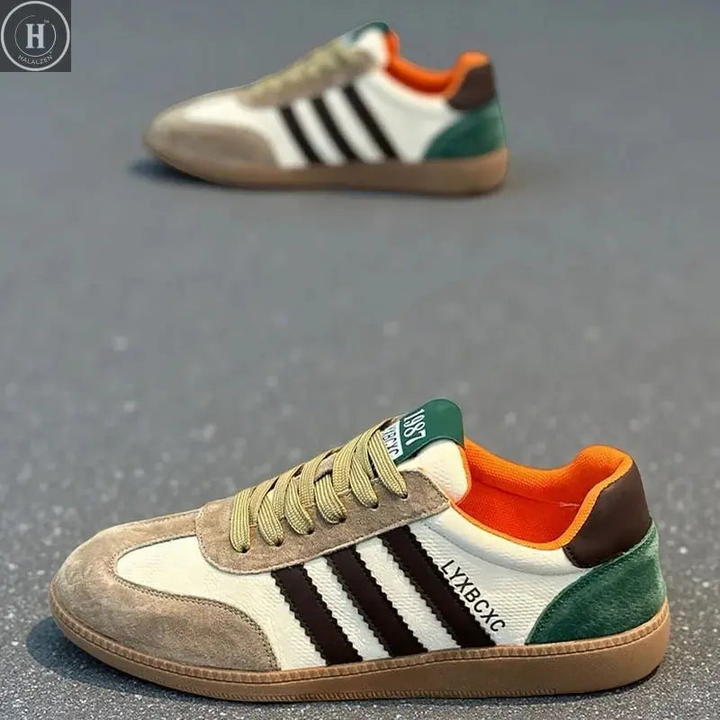 Hot Selling Leather Shoes Running Men Casual Skate Shoes Sneakers Summer Trainers Board Shoes Free Shipping 2025 New Breathable Halalzen UK