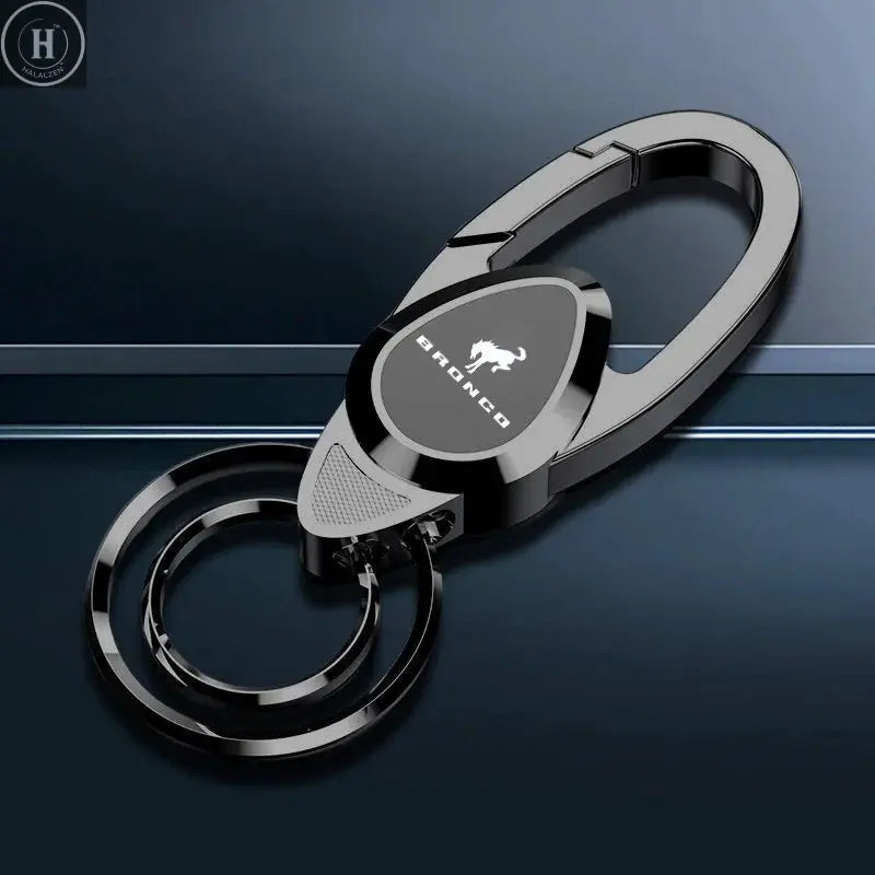 for Ford Bronco Ranger S-Max Focus Mondeo Transit Tourneo Custom Ranger New Car Emblems Metal Keychain Keyring Key Pendant Gifts HALALZEN